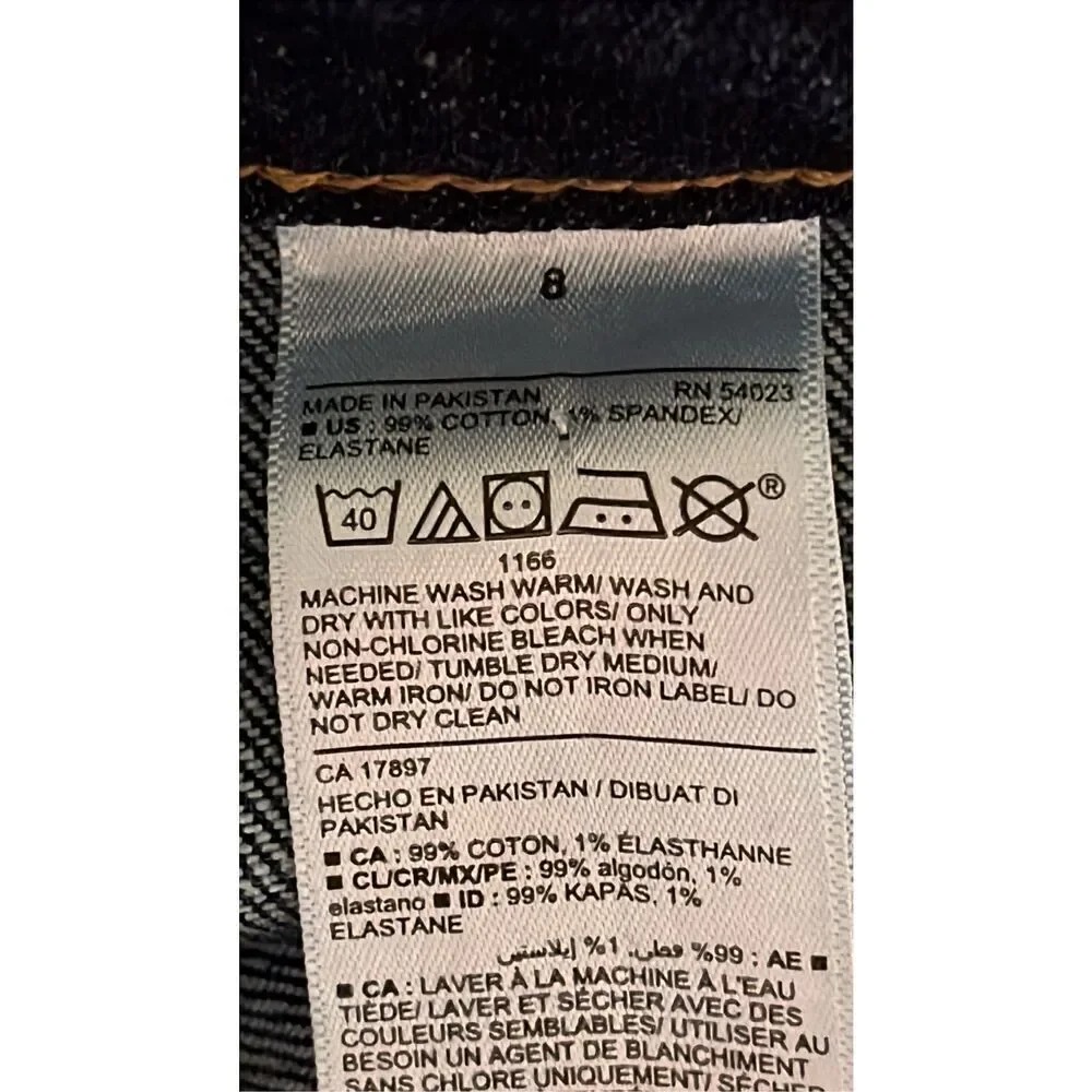 Old Navy Women’s Size 8 Blue Denim High Rise Button MIDI Skirt Secret Pockets